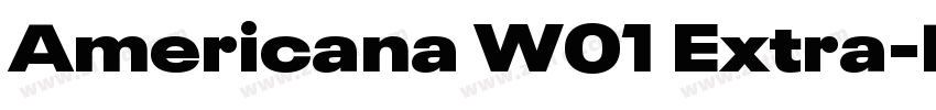 Americana W01 Extra字体转换